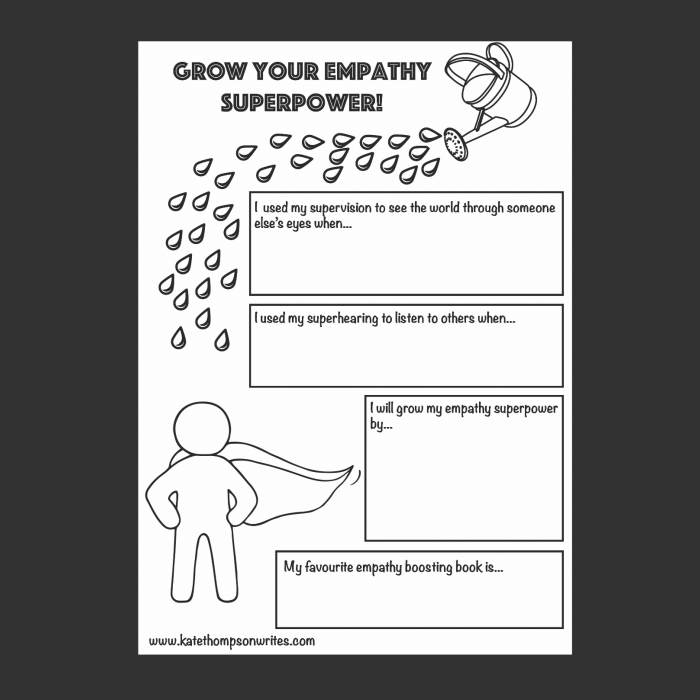 Grow Your Empathy Superpower Activity Sheet