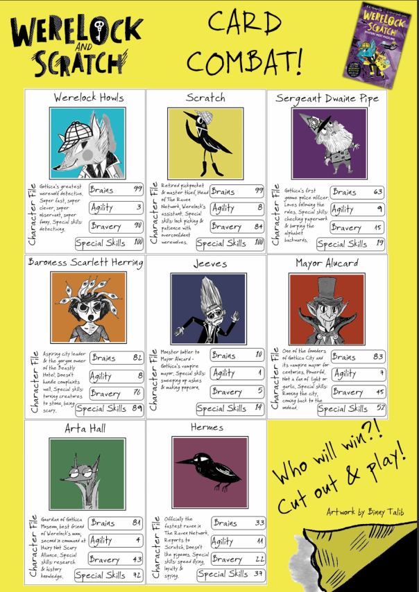Werelock and Scratch Card Combat Printable Cover
