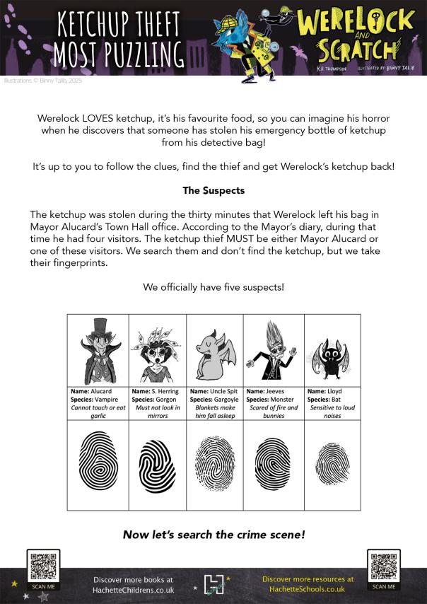 A Werelock and Scratch themed activity Booklet