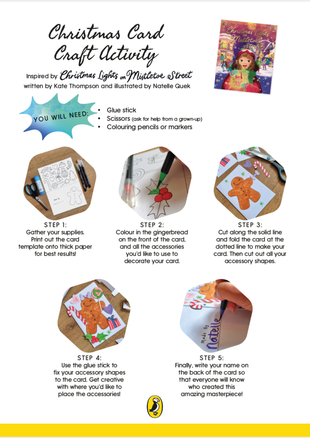 A step by step guide to making a christmas card