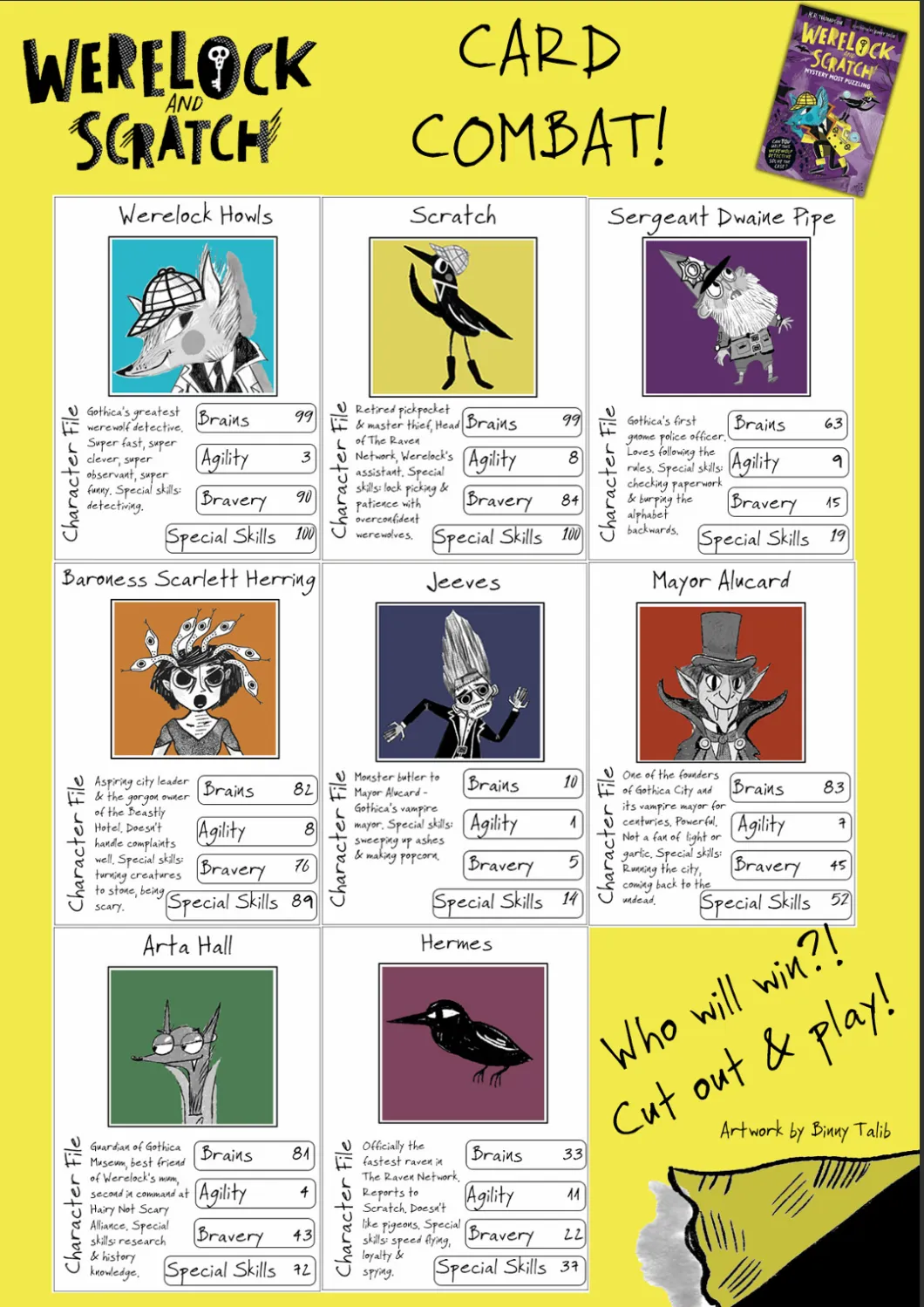 Werelock and Scratch Card Combat Printable Cover